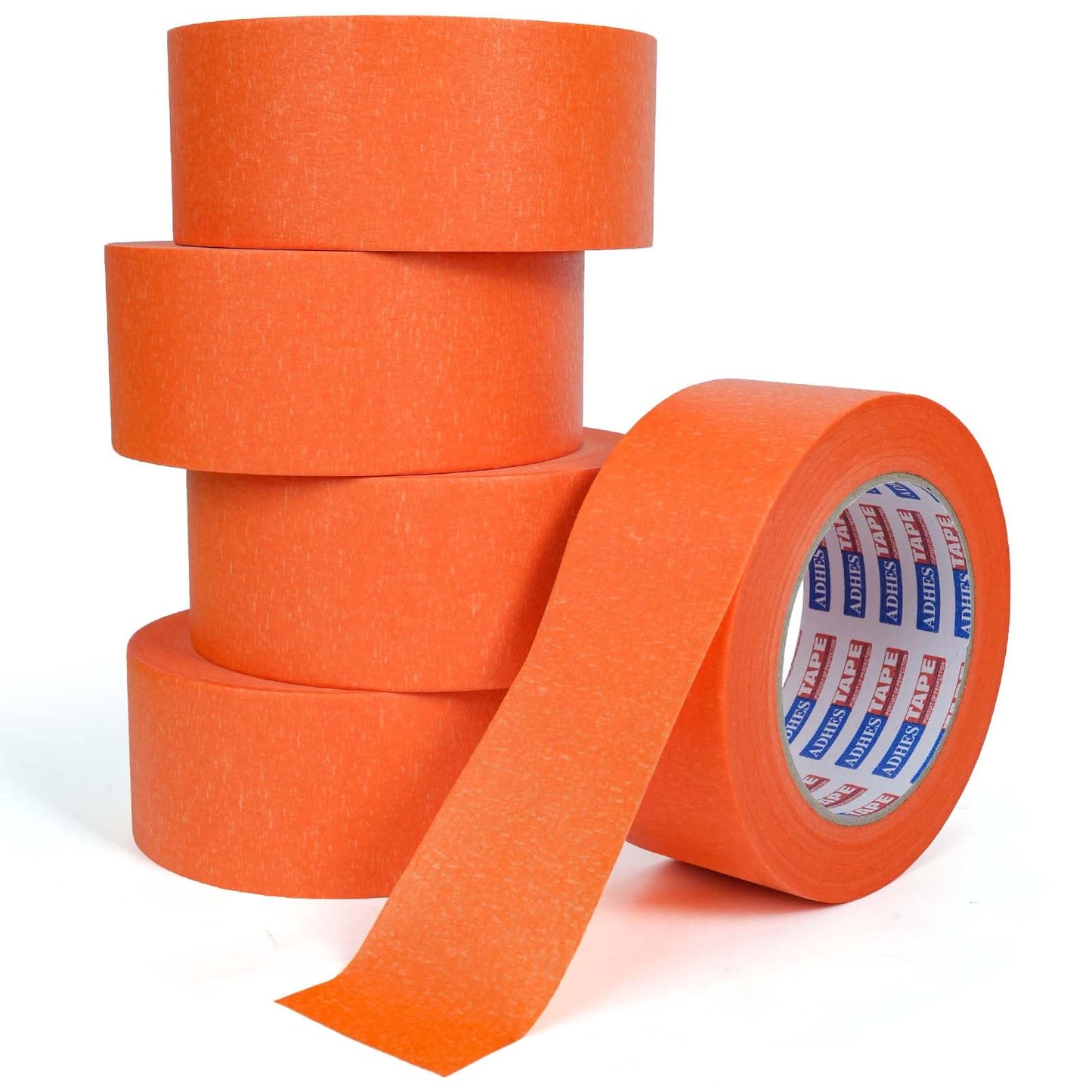 ADHES Orange Masking Tape 1.88 Inch x 55 Yards, 30 Rolls UV Resistant No Residue Multi-Surface Painters Tape, Automotive Masking Tape for Indoor & Outdoor, Arts, Crafts, DIY, Labeling