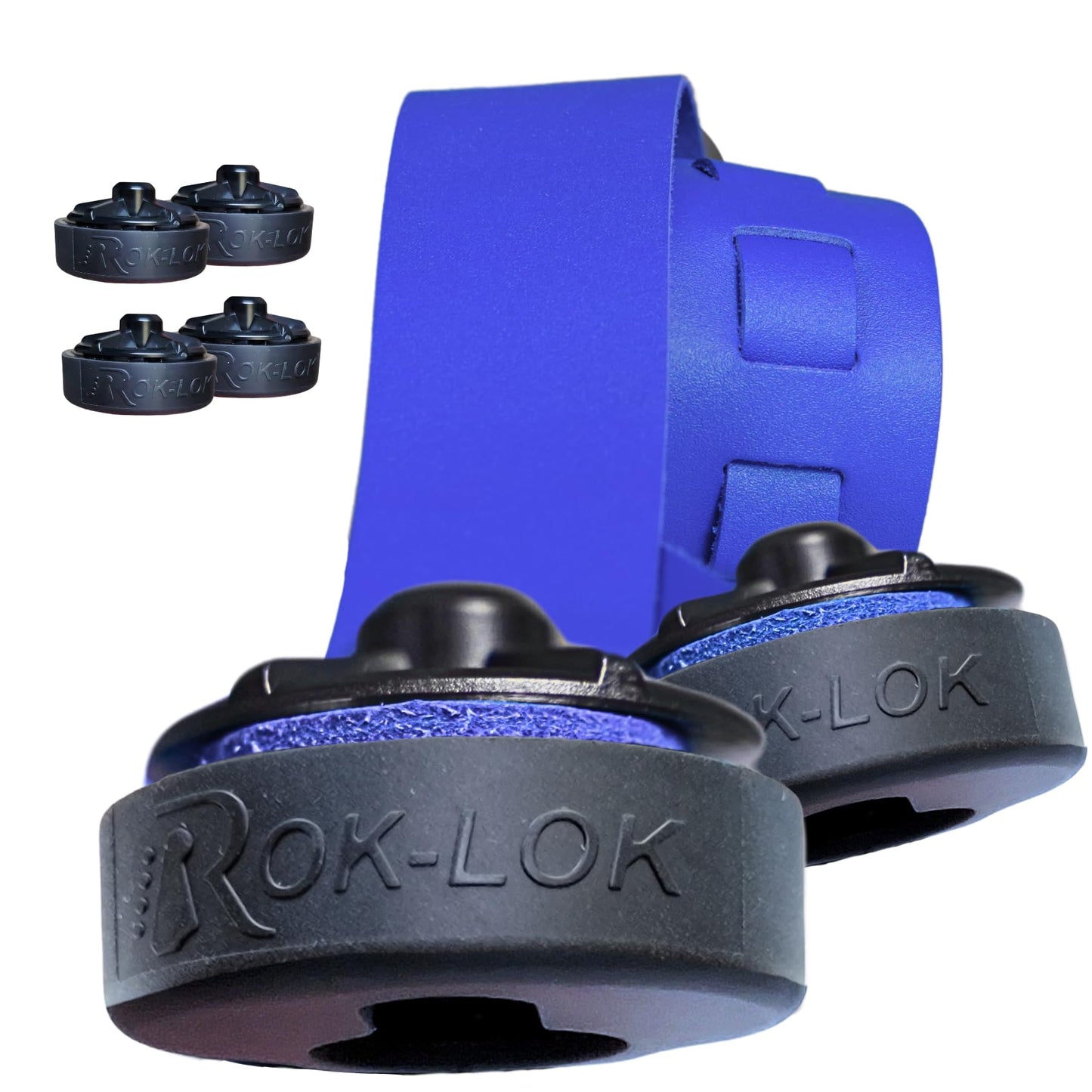 Rok-Lok PRO Guitar Strap Lock 2 PACK- Universal Strap Lock Sets with Anti-Scratch Coating for Electric, Acoustic & Bass Guitars- Guitar Locks with Rubberized Protection- No Mods, No Tools Needed