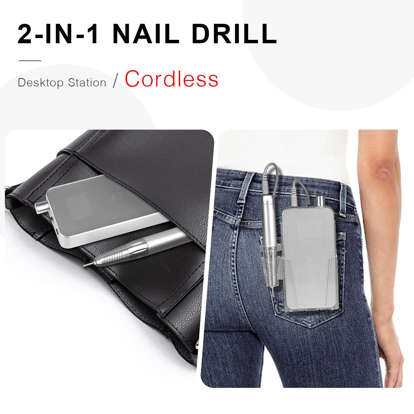 AZ GOGO 35000RPM Handpiece for TP301 Coreless Nail Drill Machine Professional