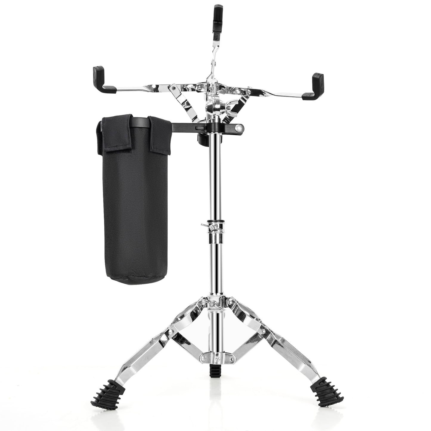 AKOZLIN Snare Drum Stand with Drum Sticks Holder Double Braced Tripod Snare Stand for 10 to 14 Inch Snare Drum Pad Height Adjustable 16.1 to 22 Inches