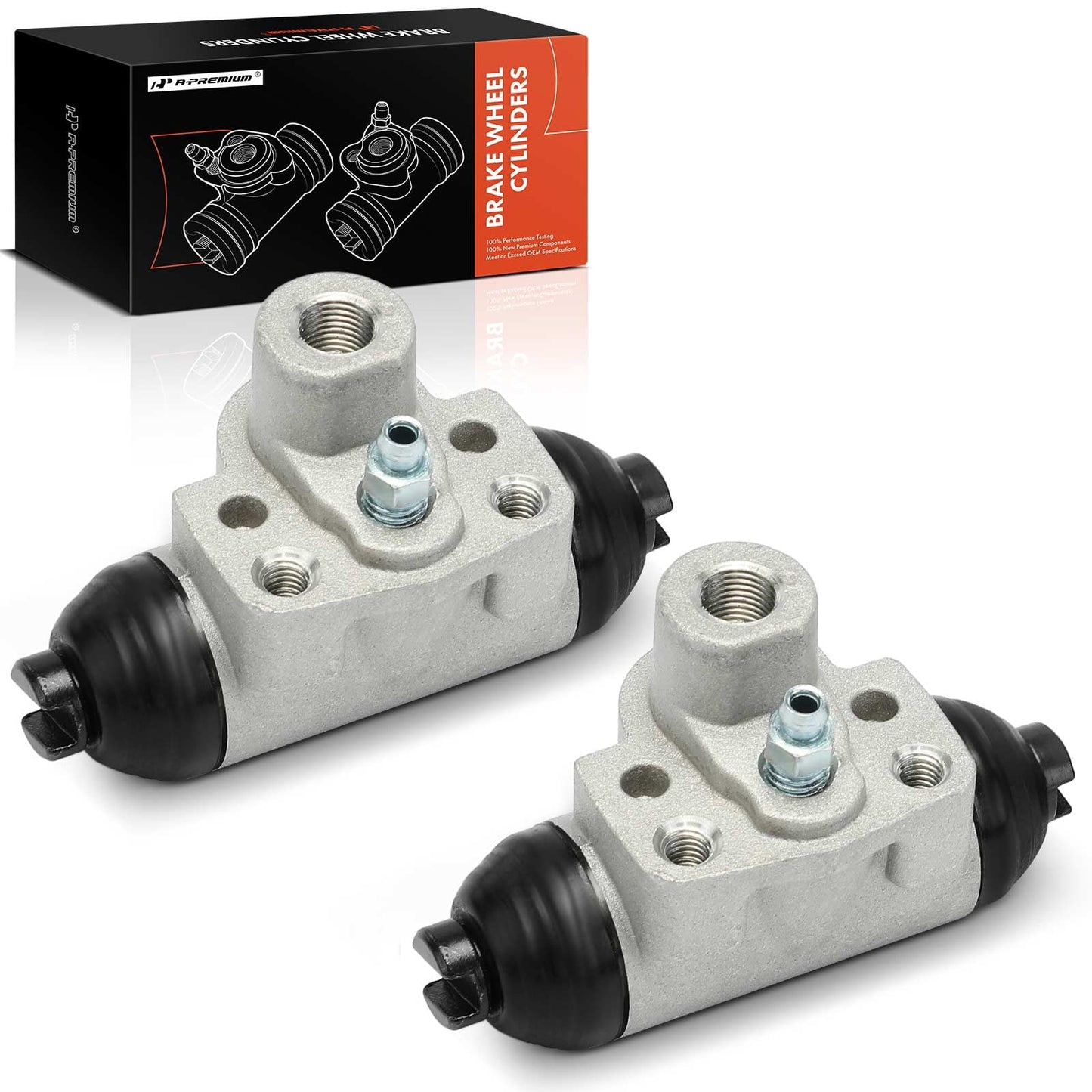 A-Premium Rear Driver and Passenger Drum Brake Wheel Cylinder Compatible with Select Honda Models - Civic 2006-2015, Fit 2009-2019, Insight 2010-2014, 2-PC Set - Replace# 43300SNAA01, 43300T5RA01