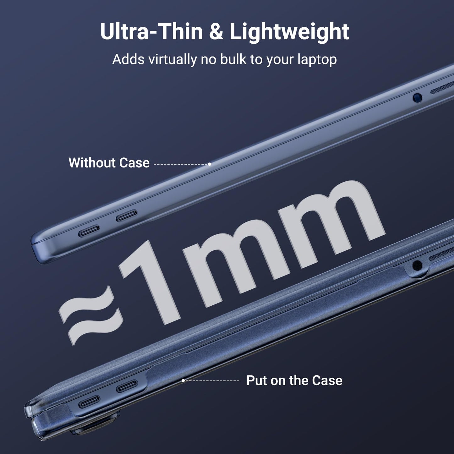 MOSISO Anti-Crack Hard Case Compatible with MacBook Neo 13 inch 2026 Release with A18 Pro Chip Model A3404, 4 in 1 Kit Matte Finish Shell Case Cover with Reinforced Corners, Indigo
