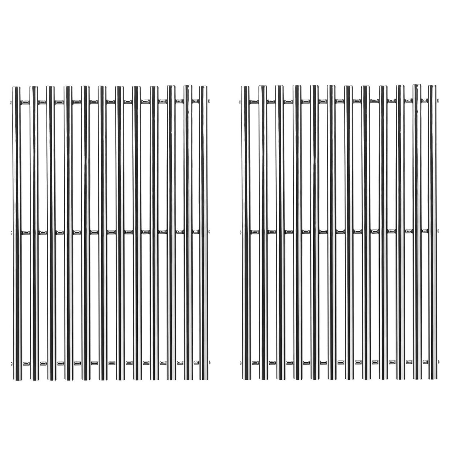 BBQ Future 7525 Grill Grates for Weber Genesis Silver B & C, Genesis Gold B & C, Weber Spirit 300 Series E-310, Replacement Part for Spirit 700, Genesis 1000-3500, Stainless Steel, 2-Pack