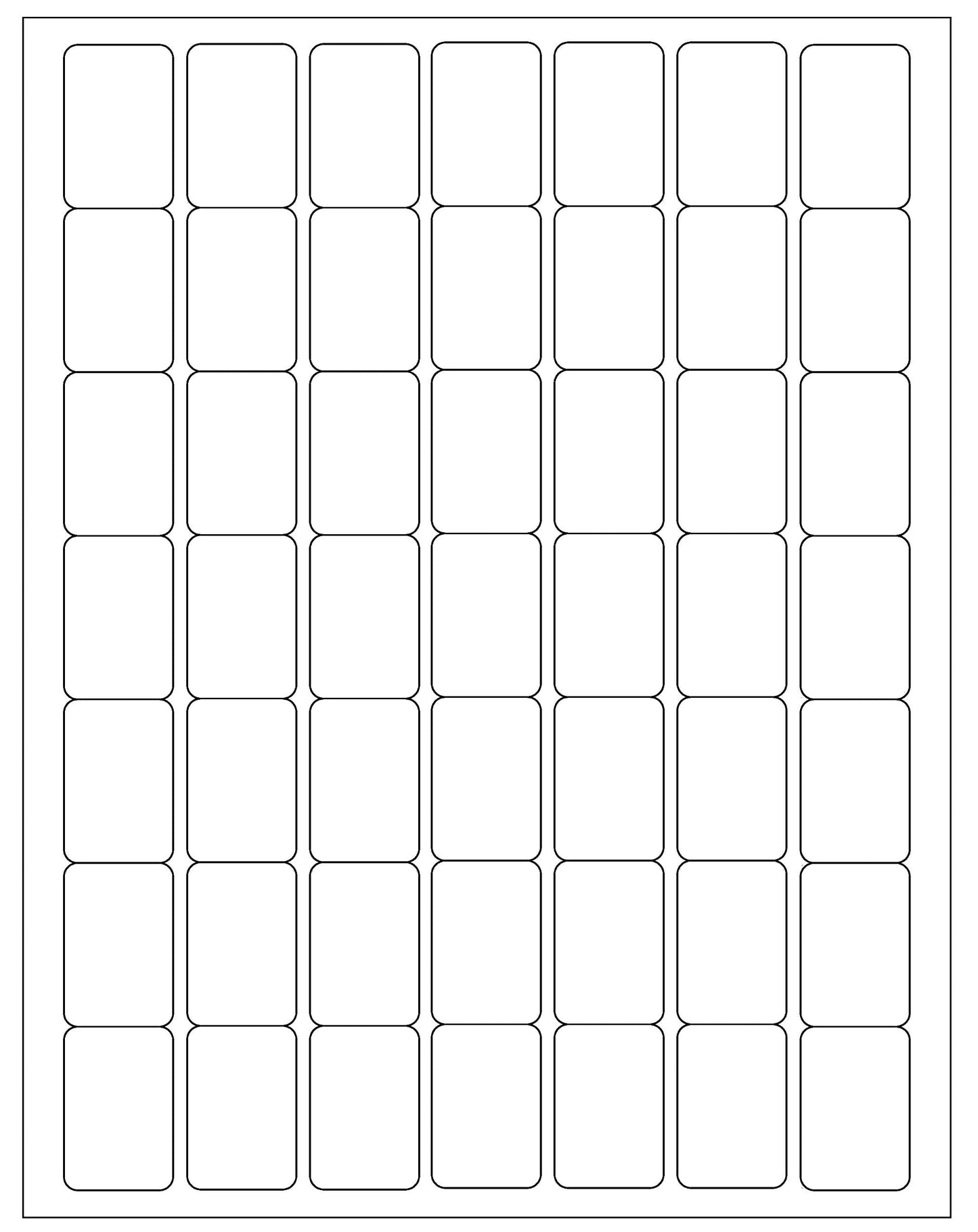 ChromaLabel 1 x 1.50 Inch Printable Labels, Compatible with Laser and Inkjet Printers, 2450 Stickers per Pack, White, Permanent