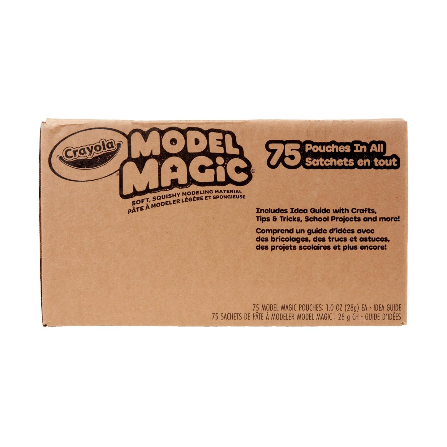 Crayola Model Magic White, Modeling Clay Alternative, Bulk School Supplies Classpack,75 Single Packs, 1 oz