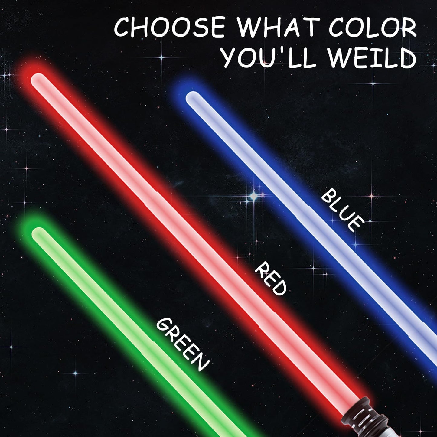 Light Saber for Kids, 3 Packs Light Sabers with FX Sound and Motion Sensors Light up Sword for Halloween Xmas Children's Day Gifts, Dress Up Parties Costum