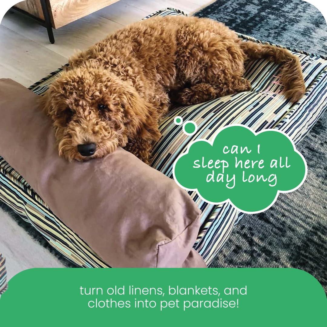 Molly Mutt Huge Dog Bed Cover - I Don’T Like Mondays Print - Measures 36" X45"X5"- 100% Cotton - Durable - Breathable - Sustainable - Machine Washable Dog Bed Cover