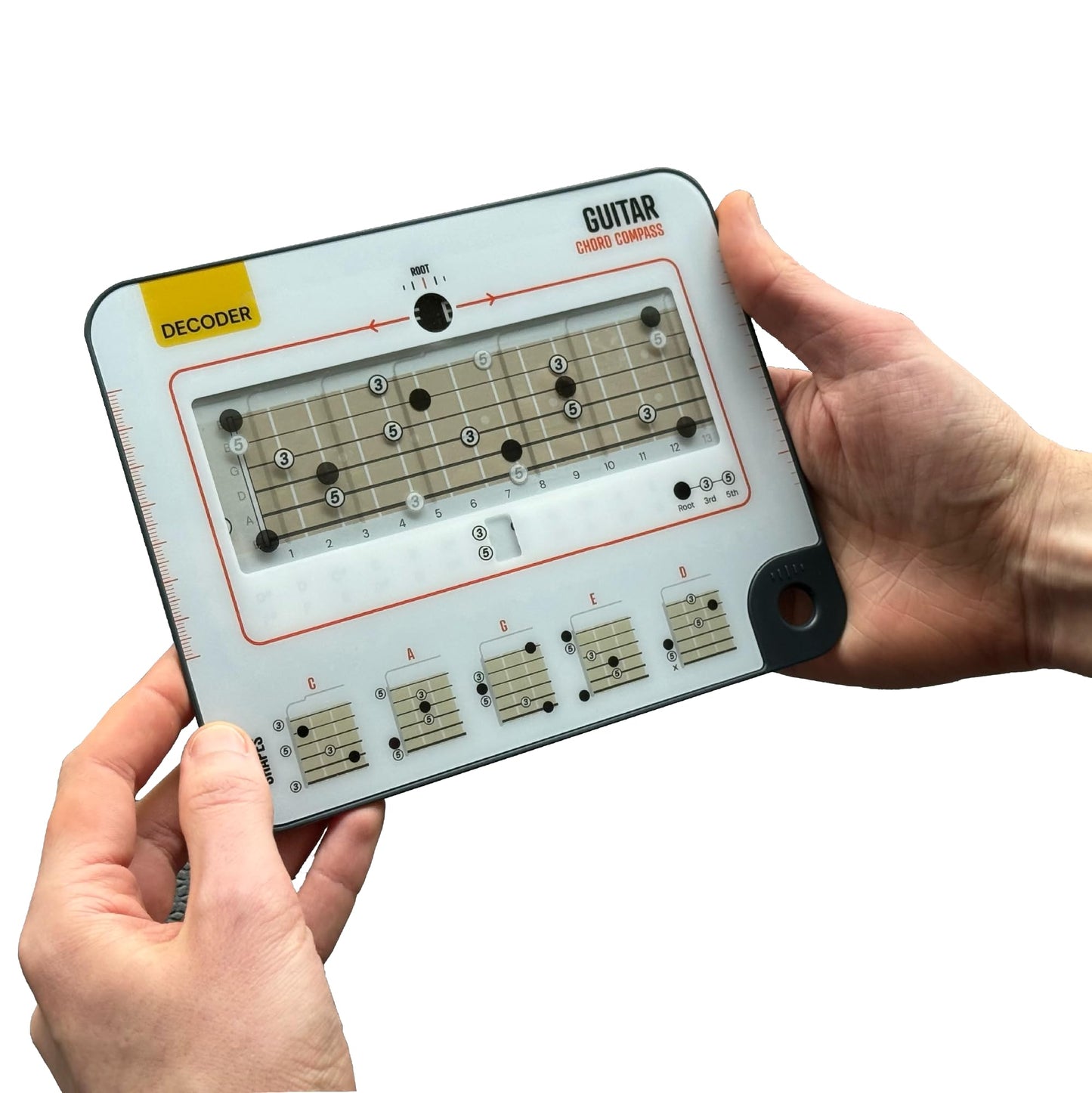 Noisy Clan Guitar Chord Compass & Book Set - Master Fretboard Logic and CAGED System - Simplify Songwriting and Theory - Portable Tool & 64-Page Guide