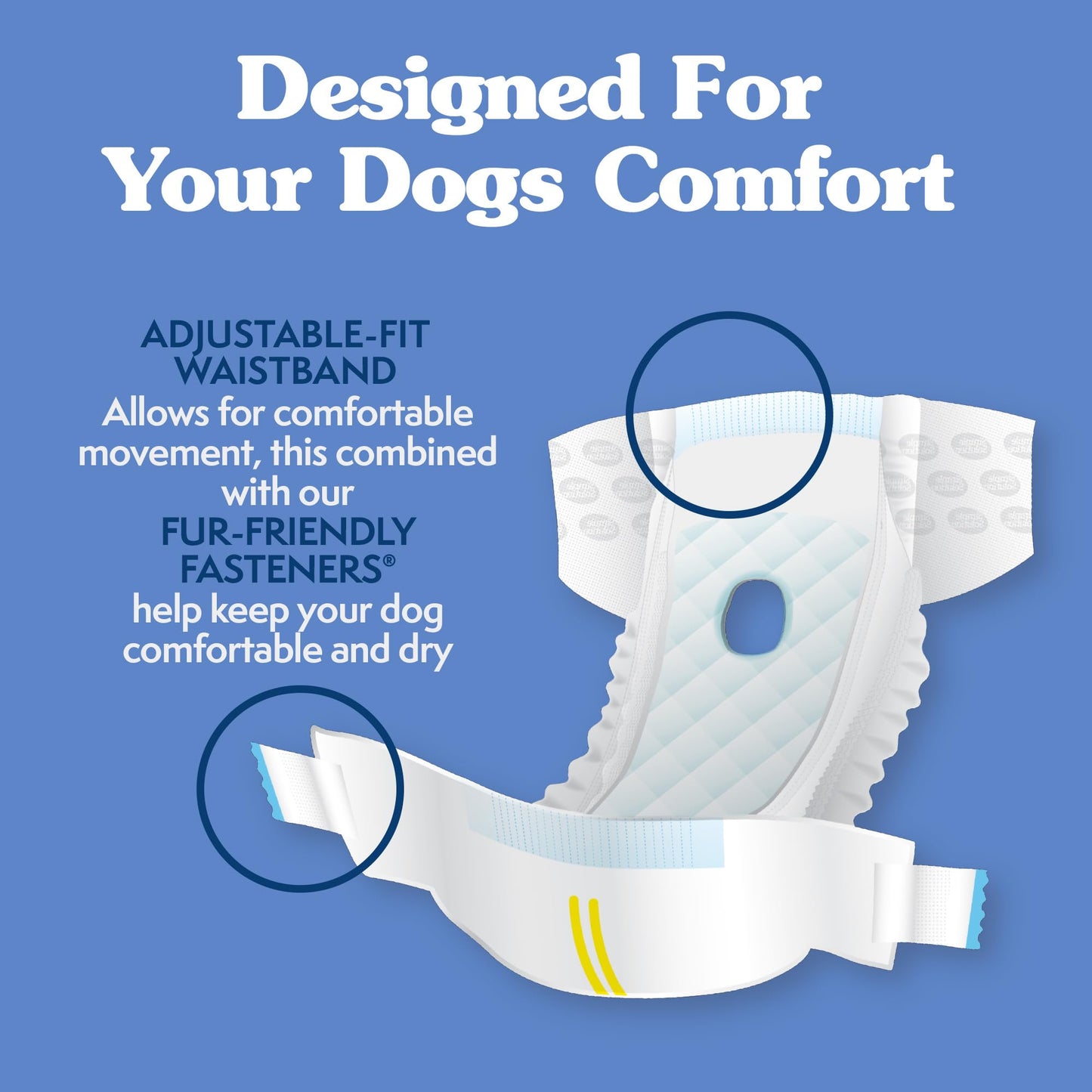 Simple Solution True Fit Disposable Dog Diapers for Female Dogs | Super Absorbent with Wetness Indicator | XXL | 30 Count