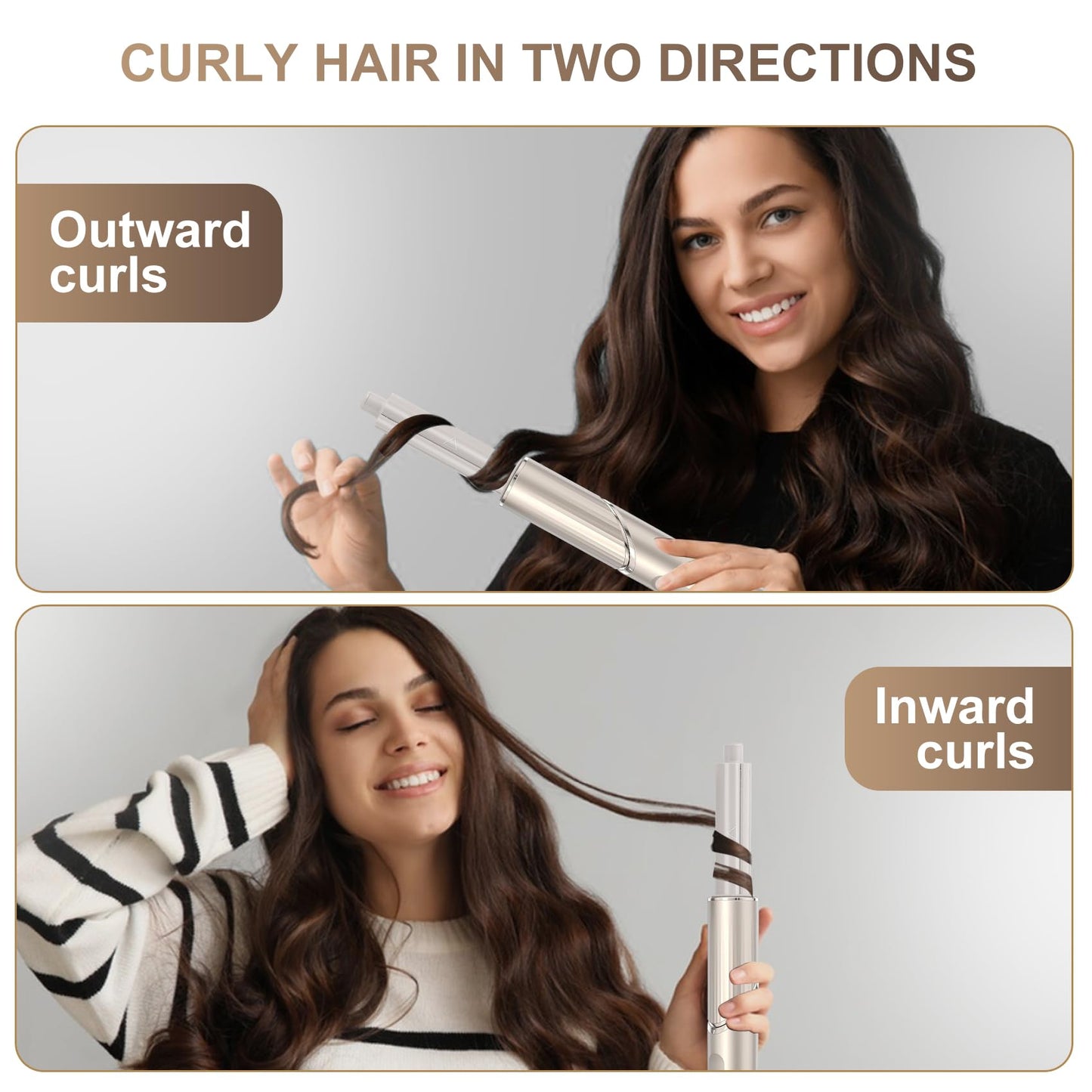 1 Pair Auto-Wrap Curlers Compatible with Shark FlexStyle (HD400 Series) Curling Iron Accessory, Self-Curling Attachment,Effortless Curls, Waves & Volume Hair Tools,Hair Styler & Drying Tool.