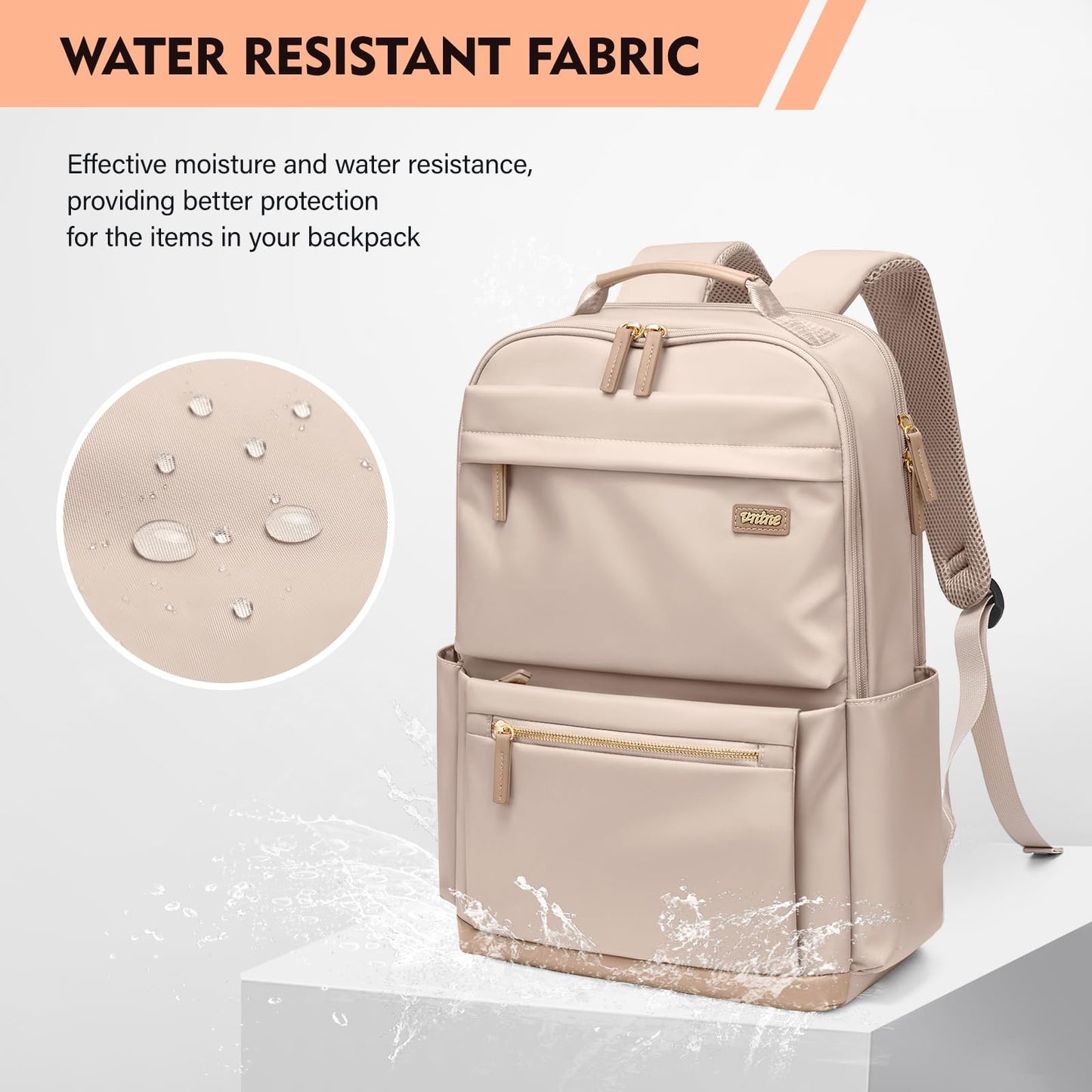 VNINE Laptop Backpack Fashion Bag Travel Daily Backpack for Women Fits 16 Inch Laptop Water Resistant Computer Backpack for College Business Capacity Casual Bags Daypack