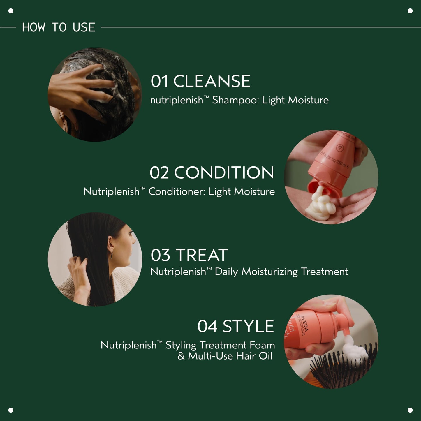 Aveda Nutriplenish Multi-Use Hair Oil | Pre-Shampoo Treatment, Styling, Overnight Oil, Leave-In Treatment | Hydrating Hair Oil | 100% Naturally Derived*, 30ml