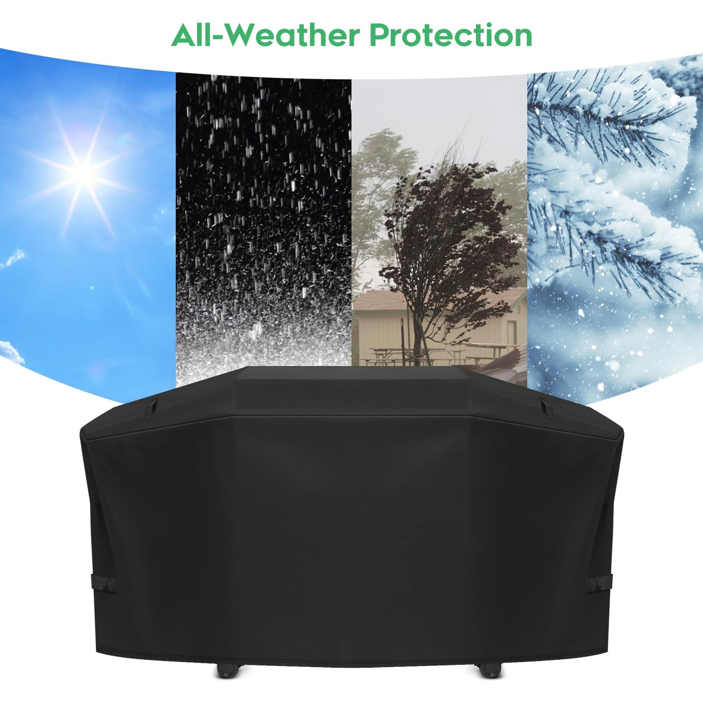 EZ-DONGTENG Grill Cover fit for Weber Slate 30" Rust-Resistant Griddle, Heavy-Duty 600D Waterproof Cover for 3400119 Weber Slate 30 inch Flat Top Griddle Grill Cover