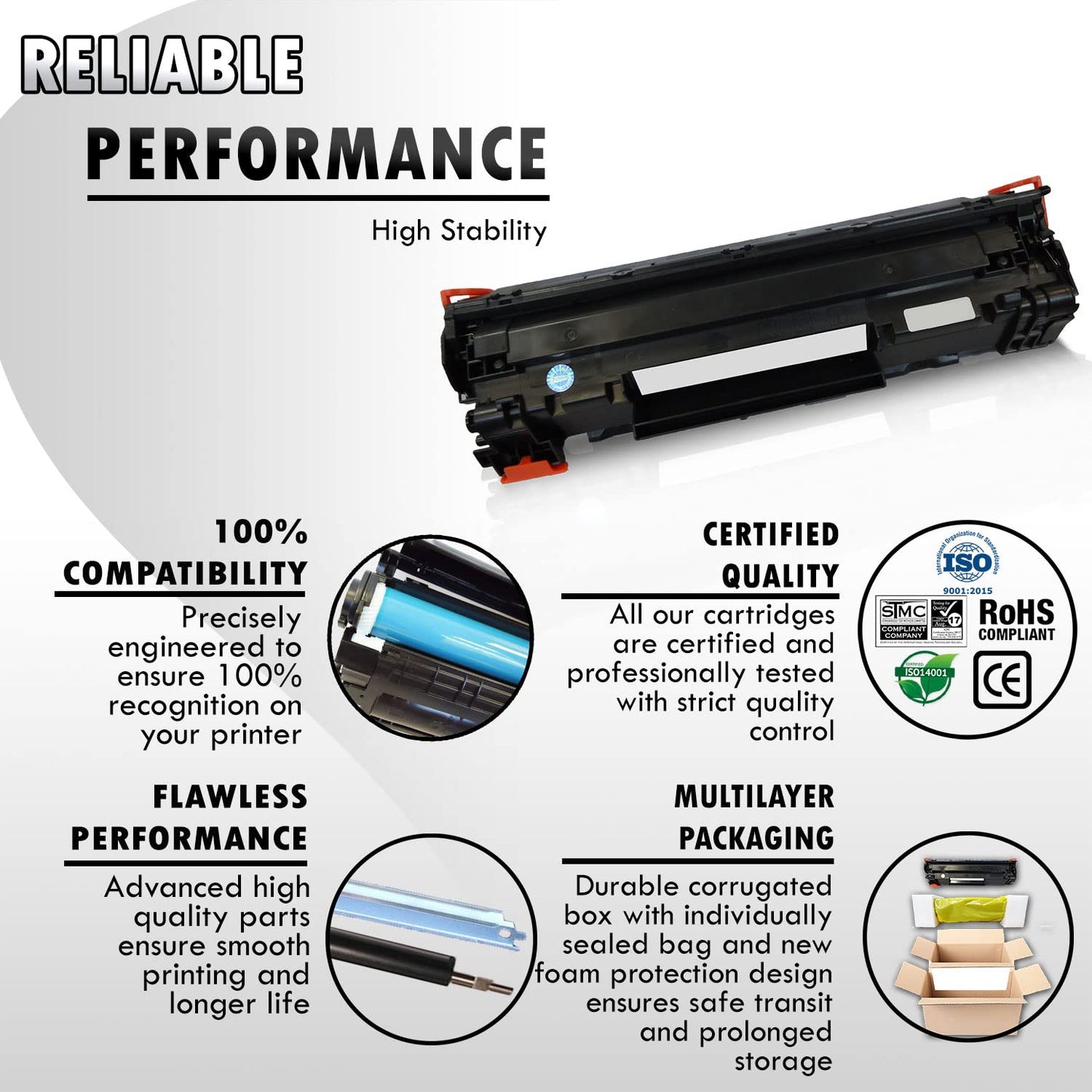3 Inkfirst Compatible Toner Cartridges 128 3500B001AA Replacement for Canon 128 ImageClass D530 D550 D560 MF4412 MF4420n MF4450 MF4550 MF4550d MF4570dn MF4570dw MF4580dn MF4770n MF4880dw MF4890dw