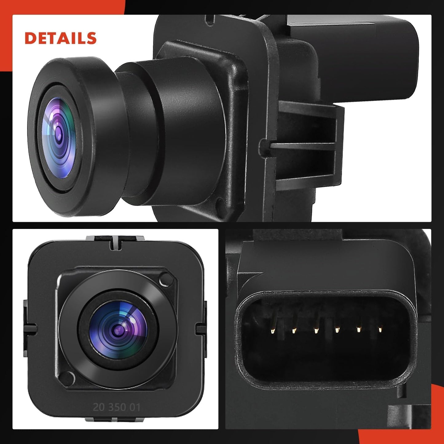 A-Premium Rear View Backup Camera - Compatible with Ford F150 (2012-2014), Lincoln Mark LT (2012-2014) - Replaces Part# BL3Z-19G490-B, CL3Z-19G490-B, CL3Z-19G490-C, CL3Z-19G490-D, EL3Z-19G490-D