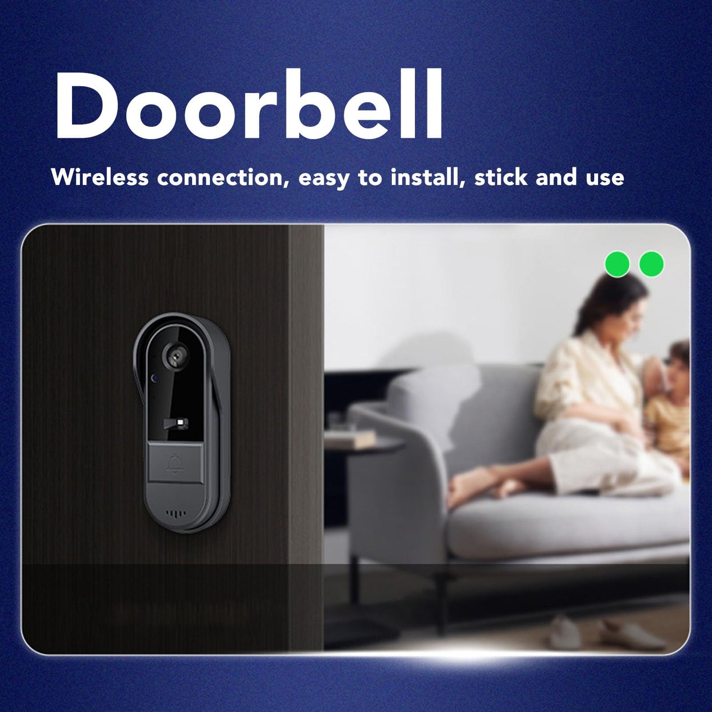 Cordless Video Doorbell Intercom System, 4.3 Inch Monitor with 1080P Door Camera, Night Vision, 8MP 170° Wide Angle, Two Way Talk, IP66 Waterproof
