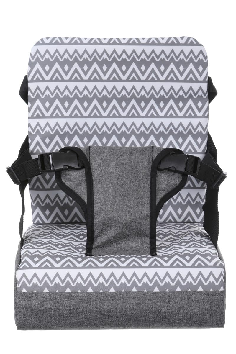 Dreambaby Grab 'n Go Booster Seat with Adjustable Securing Straps - Toddler Booster Seat for Eating - Compact, Lightweight & Portable - Fits Most Dining Chairs
