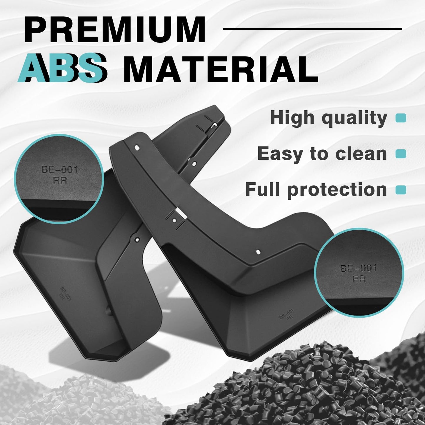 BestEvMod Mud Flaps Splash Guards Fit for Chevrolet Blazer EV 2026 2025 2024 Accessories Fender Dirt Protection Winter Sediment Dirt Protection No Need to Drill Holes Set of 4 NOT FIT SS Models