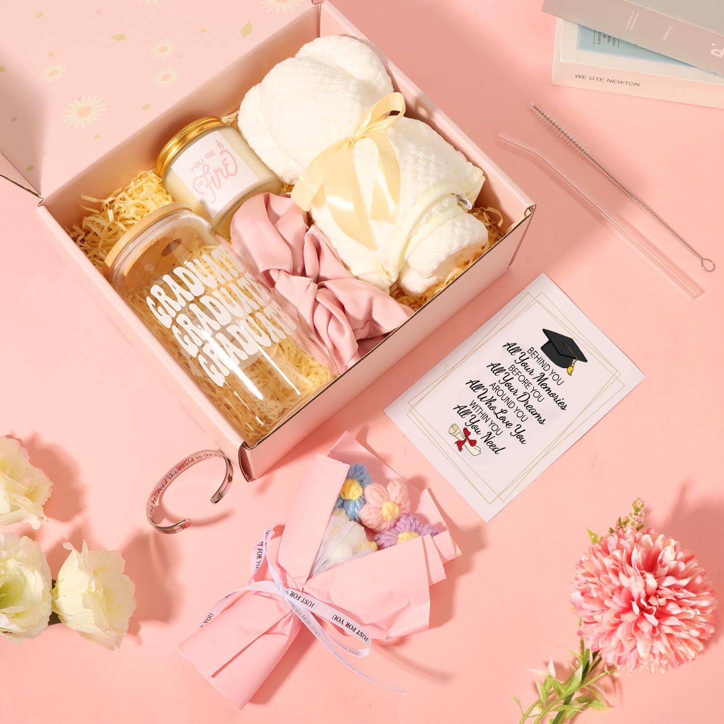 2026 Graduation Gifts for Her, Graduation Gift Basket Set for College, High School Class of 2026 Graduation Gift Box for Women Daughter, Sister, Friend