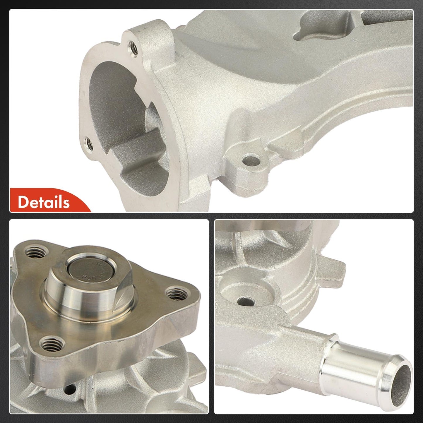 A-Premium Engine Water Pump [4Cyl 1.4L, DOHC] w/Gasket and Seal Compatible with Chevrolet, Buick Cars - Encore 2013-2020, Sonic 2012-2020, Trax 2013-2020, Cruze 2011-2015, Cruze Limited 2016