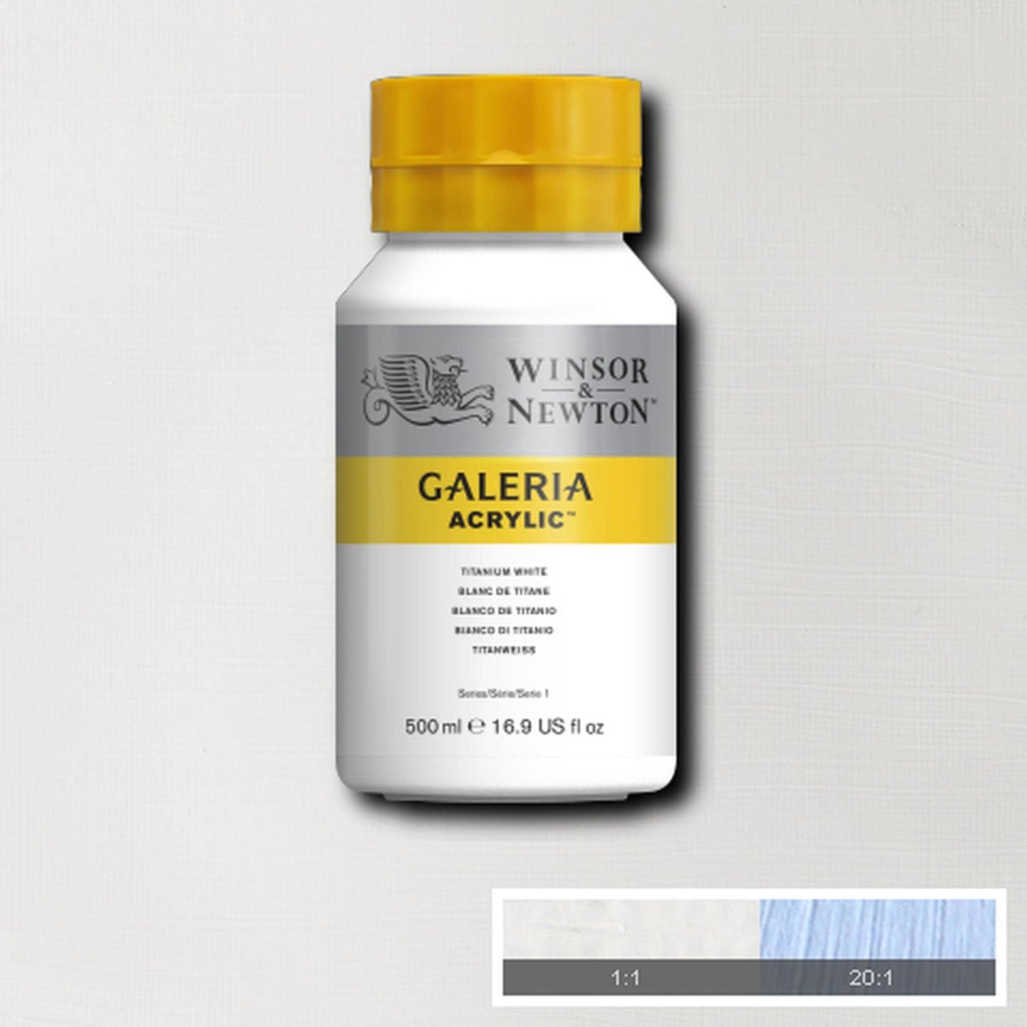 Winsor & Newton Galeria Acrylic Color Tube, 500ml, Titanium White