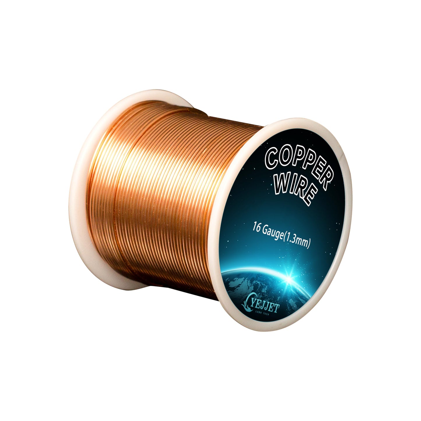 16 Gauge Copper Wire for Gardening Plants,Jewelry Making, 1 lb(125 FT) Copper Wire for Art Crafts, Electroculture 99.9% Pure