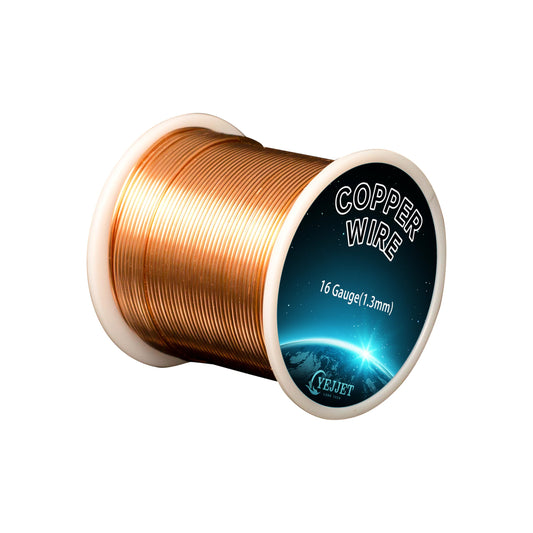 16 Gauge Copper Wire for Gardening Plants,Jewelry Making, 1 lb(125 FT) Copper Wire for Art Crafts, Electroculture 99.9% Pure