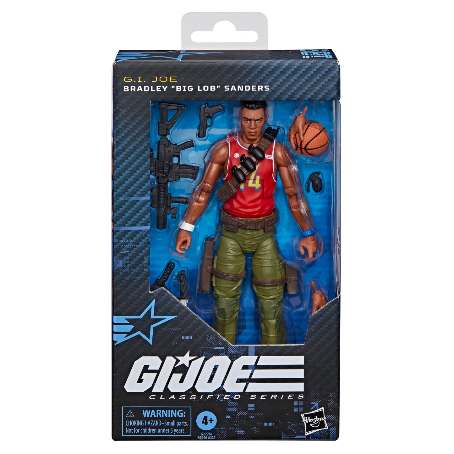 G.I. Joe Classified Series #189, Bradley “Big Lob” Sanders, Collectible 6 Inch Action Figure with 8 Accessories
