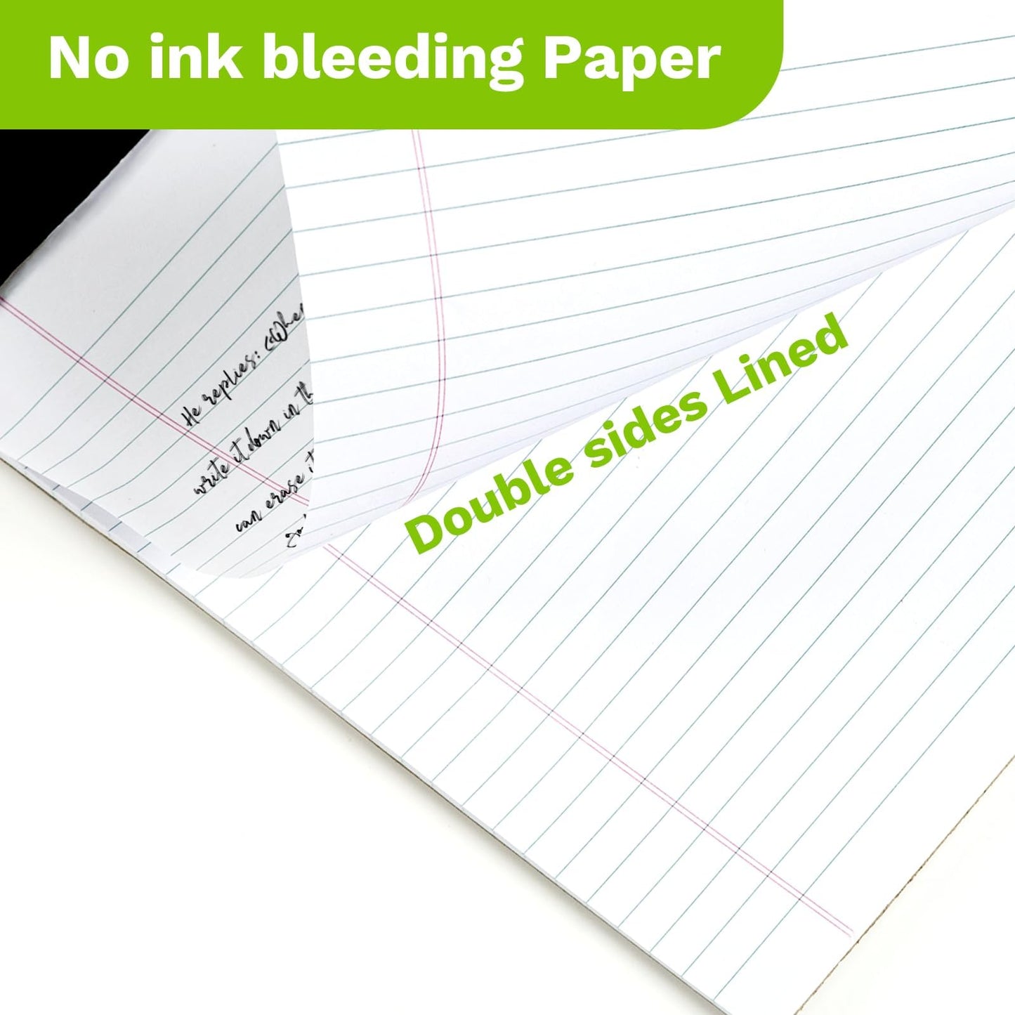 Legal Pads 8.5 x 11-50 Sheets Notepad, 12 Pack Goefun White Lined Notepads 8.5 x 11 Wide Ruled, Perforated Writing Pads Letter Size for Office, School, College