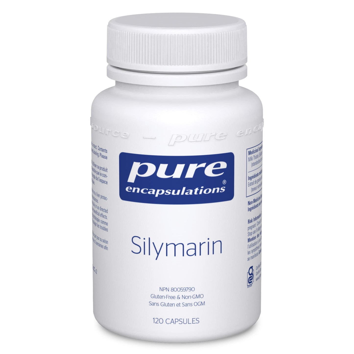 Pure Encapsulations - Silymarin - Hypoallergenic Supplement with Standardized Milk Thistle Extract for Liver Support - 120 Vegetable Capsules
