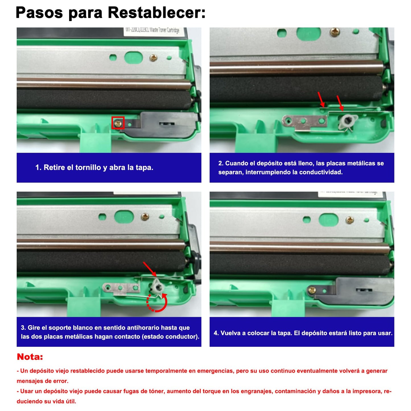 TOPRINT WT-220CL WT-223CL WT220CL WT223CL Waste Toner Box Compatible for HL-3140CW 3170CDW L3210CW L3230CDW L3270CDW L3290CDW MFC-L3710CW L3770CDW 9130CW 9330CDW