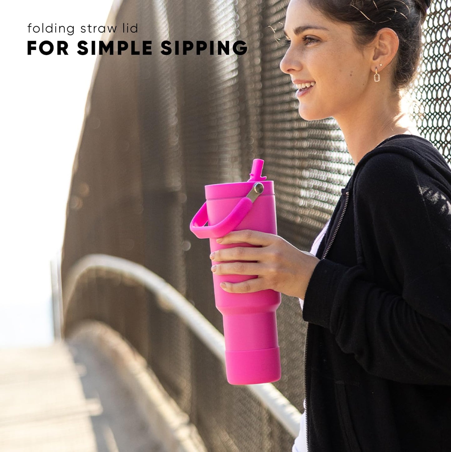 Simple Modern Trek Pivot | 40oz Flip Straw Tumbler with Handle | Water Bottle & Boot | Interchangeable Straw & Chug Lids | Insulated Stainless Steel Jug | Gym Sports Outdoors | Lavender Mist