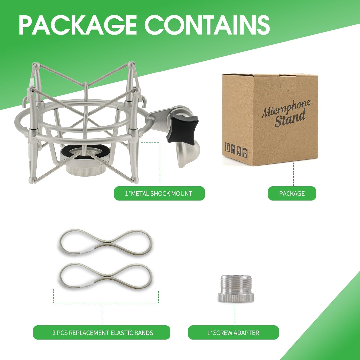 ZibugZag Microphone Shock Mount – Compatible with Neumann TLM 103, TLM 102, M147, M149 & More, Anti-Vibration Isolation for Studio & Broadcast