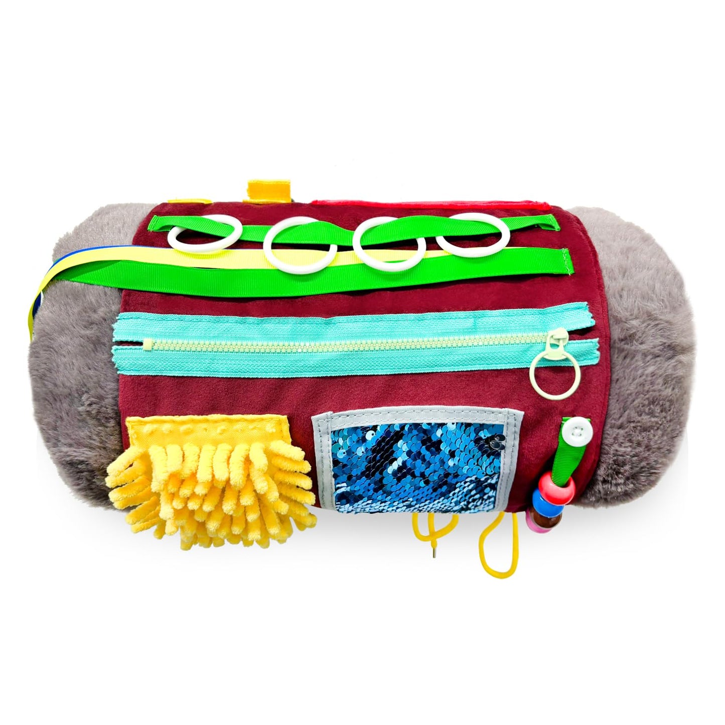 Fidget Muff Blanket for Elderly with Dementia, Fidget Blanket for Alzheimers Dementia Activities Products, Sensory Fidget Blanket, Anxiety Relief