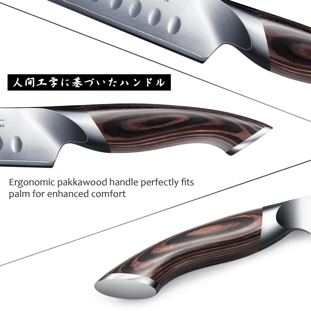 HOSHANHO Carving Knife 12 Inch, Japanese High Carbon Steel Slicing Knife with Ergonomic Pakkawood Handle, Razor Sharp Brisket Knife for Meat Cutting, BBQ, Turkey