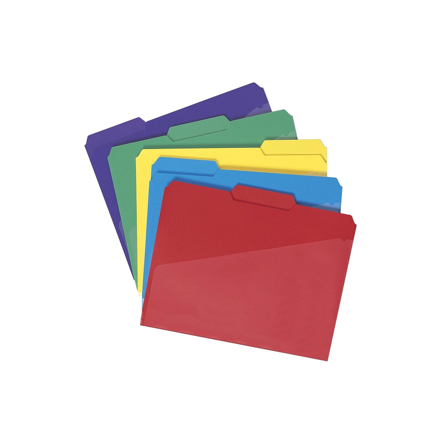 Smead Polypropelene Folder with Pocket, Letter, 1/3 Cut Tab, Assorted Colors, 30 Per Box (10540)
