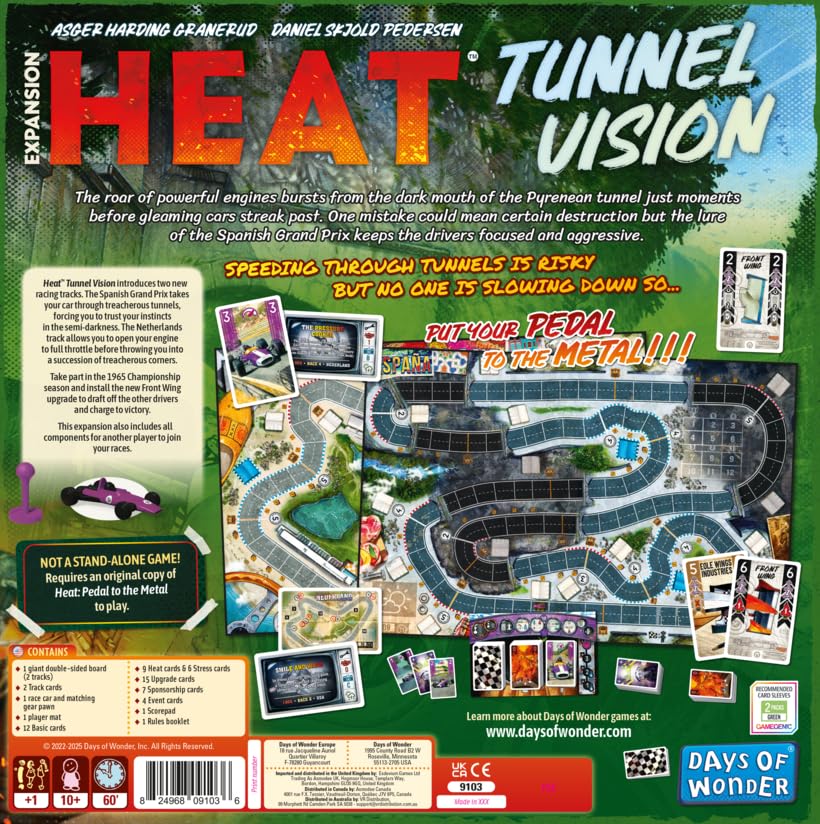 Heat: Pedal to The Metal - Board Game (1-6 Players)