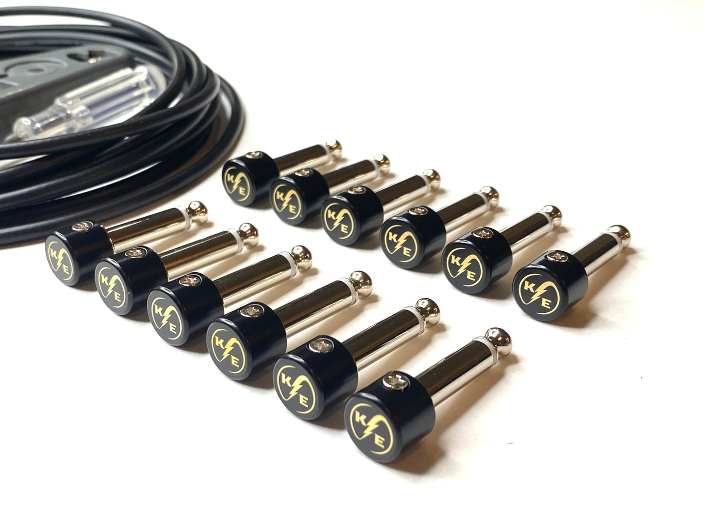Kurrent Electric Solder-Free Solderless Guitar Pedal Patch Cable Kit 6 Pack for Custom Pedalboard