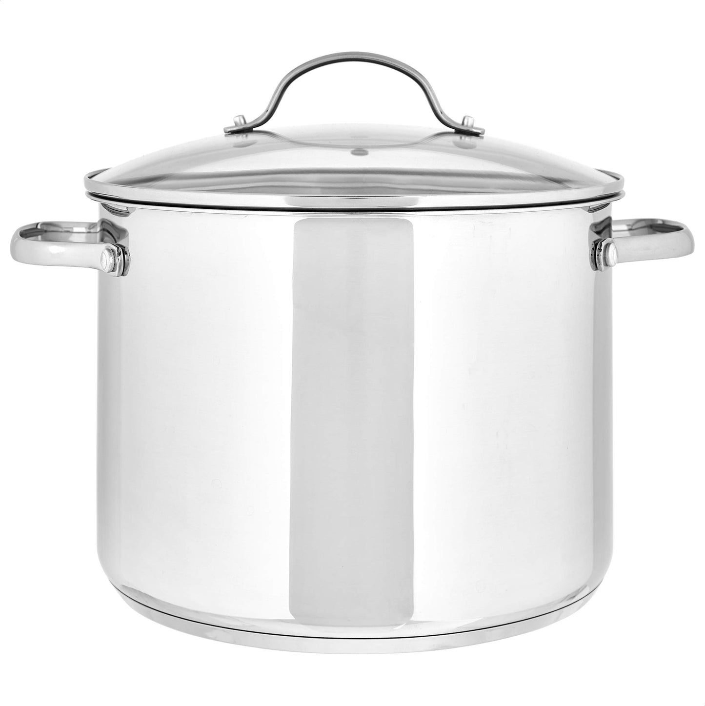 Amazon Basics Stainless Steel Stock Pot with Lid, 8-Quart, Silver