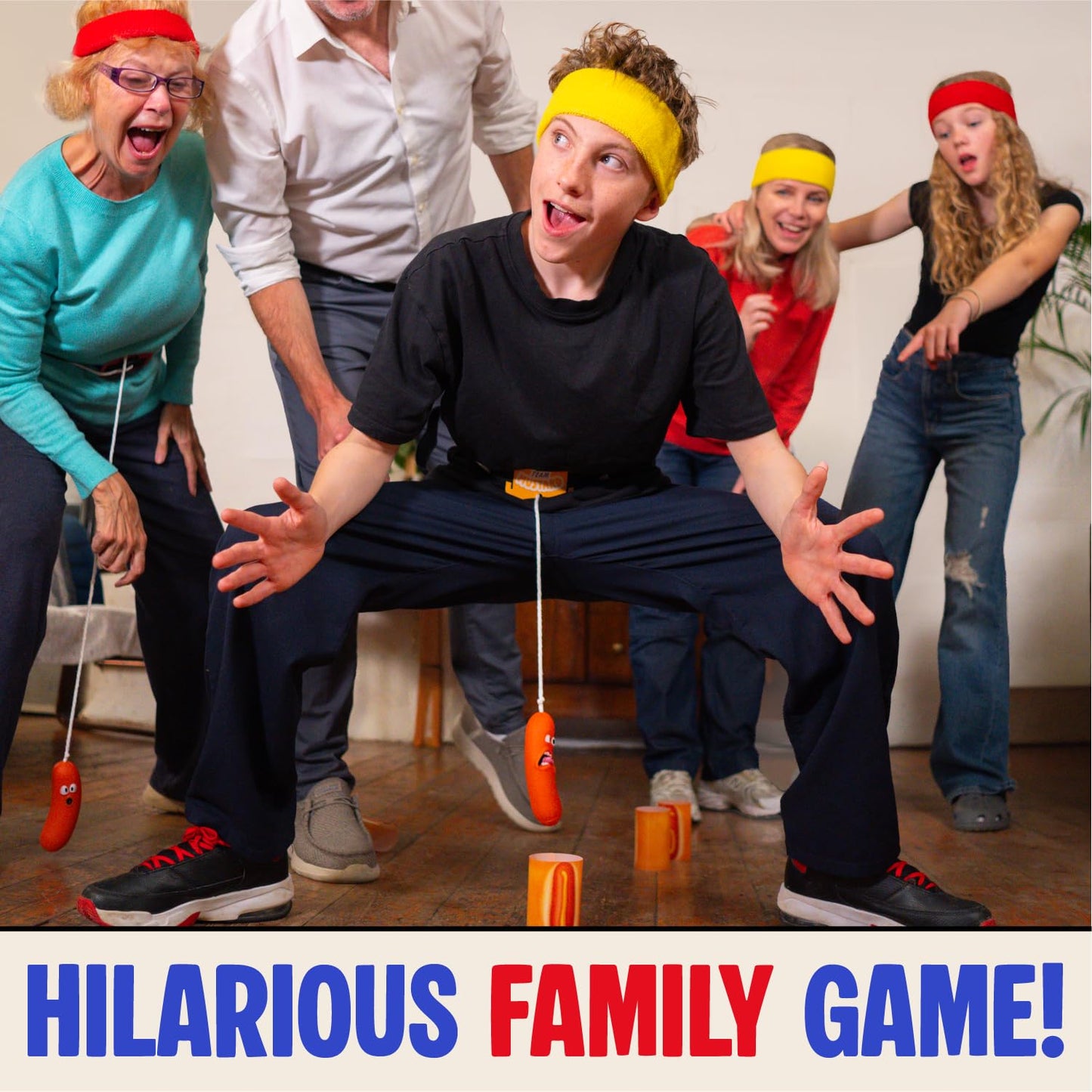 Swing Your Sausage (English Version) - Fun Family Party Games for Groups - Indoor Games for Adults and Kids - Game Night for Family Gatherings and Birthdays