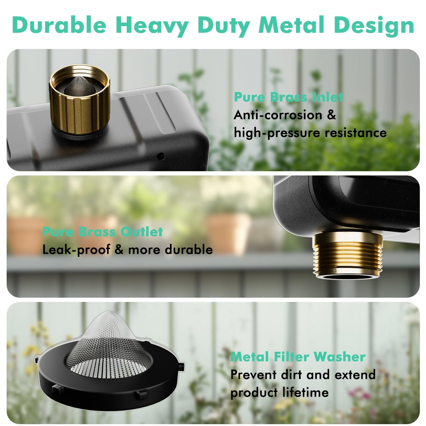 RESTMO Smart Water Timer with Flow Meter, Sprinkler Timer for Garden Hose, Brass Inlet & Outlet, Automatic Lawn & Yard Irrigation Watering System, APP Remote Control (2.4Ghz WiFi Connection)