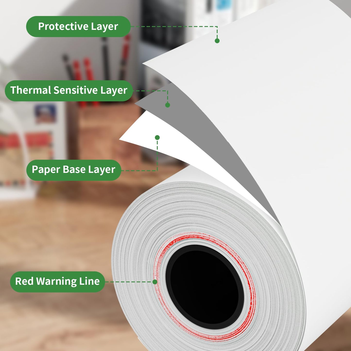(50 Rolls) 2 1/4" x 85' Thermal Paper, Receipt Paper, POS Cash Register Receipt Rolls Fits for Most Credit Card Terminals, 2 1/4 inch x 50 feet-85 Rolls