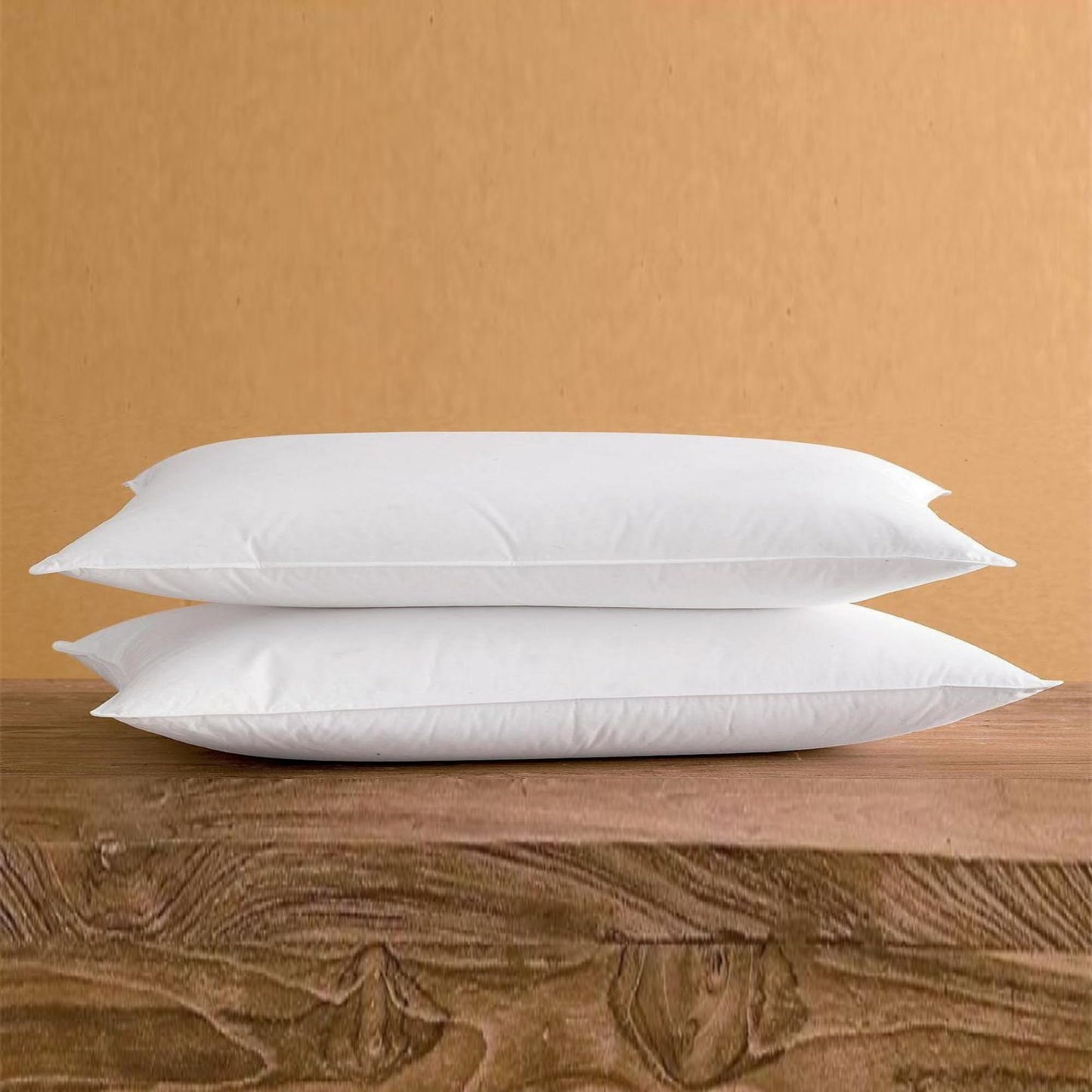 SILUI Flat Soft Thin Pillows for Sleeping Queen Size Set of 2 Pack Low Bed Pillow with Down Alternative Fill for Side Back Stomach Sleepers, 20x30 Inches, White