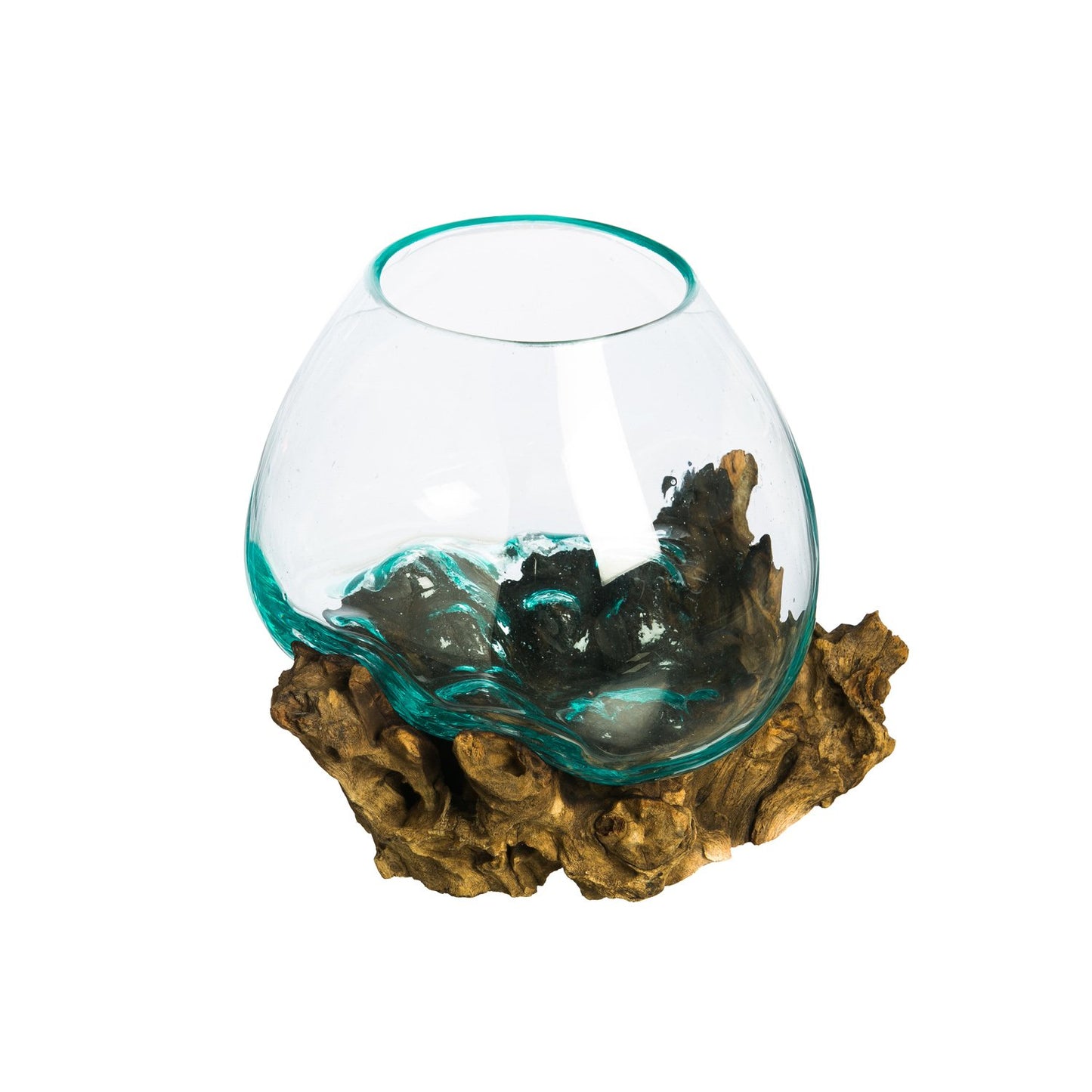 Cape Craftsmen Glass Planter on Driftwood