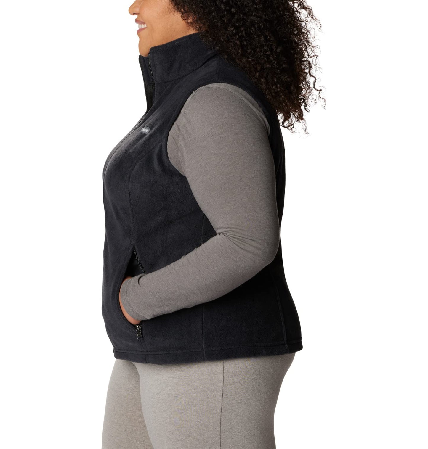 Columbia Women's Benton Springs Vests, Black, 1X US