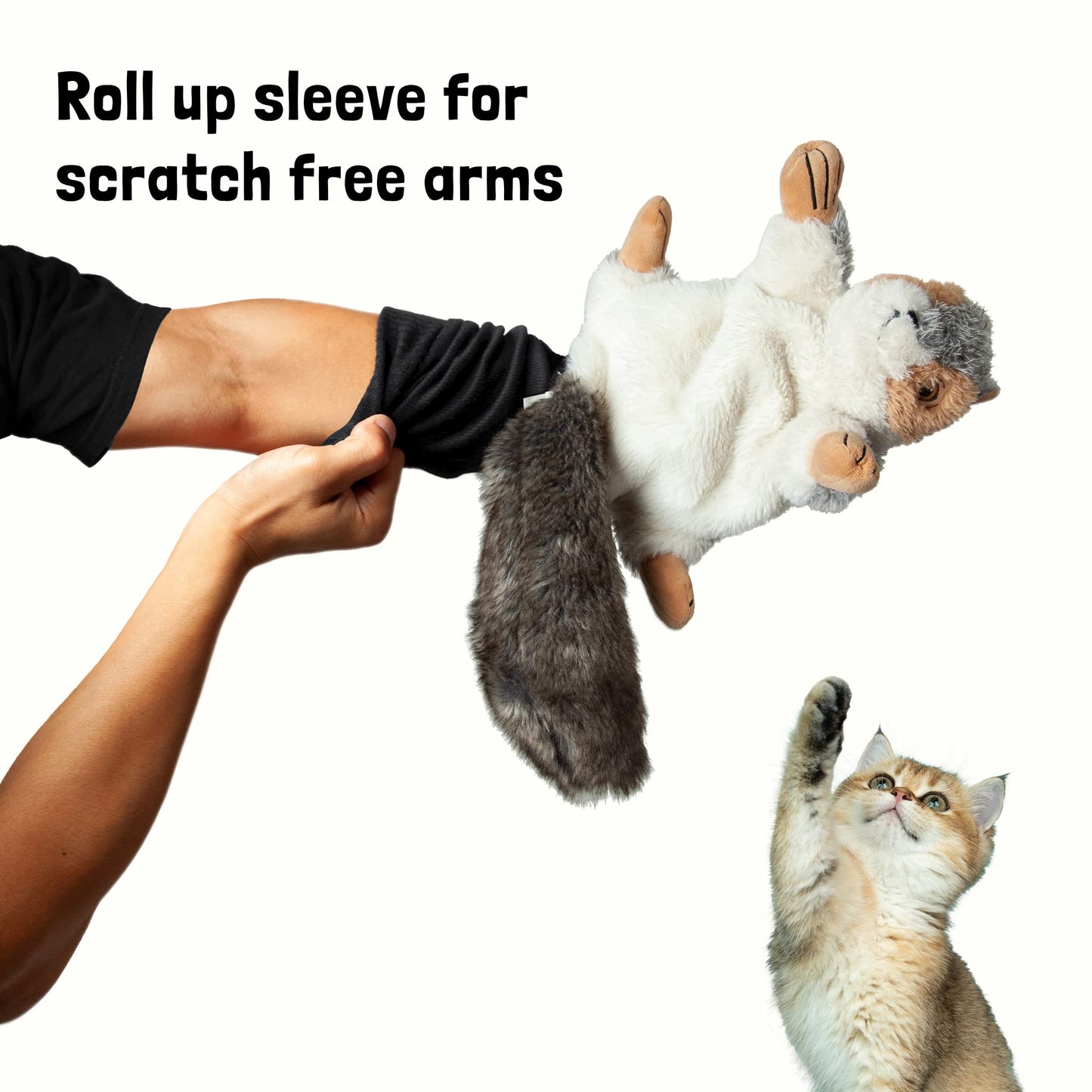 Milunova Pupr Pals Dog & Cat Toy Puppet with Tough Padding for Safe Interactive Play, Protection to Stop Puppy Kitten Biting Hands; for Boredom-Busting Training and Exercise