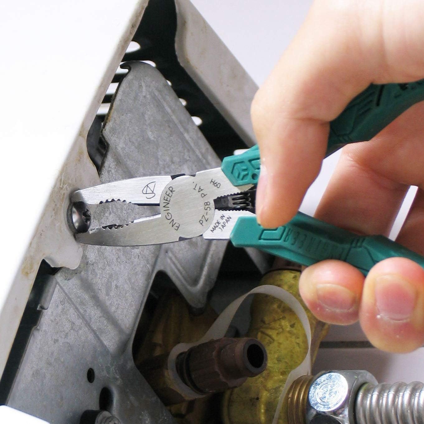 ENGINEER PZ-58 Screw Removal Pliers Extractor with Non-Slip Jaws for Damaged or Rusted Fasteners