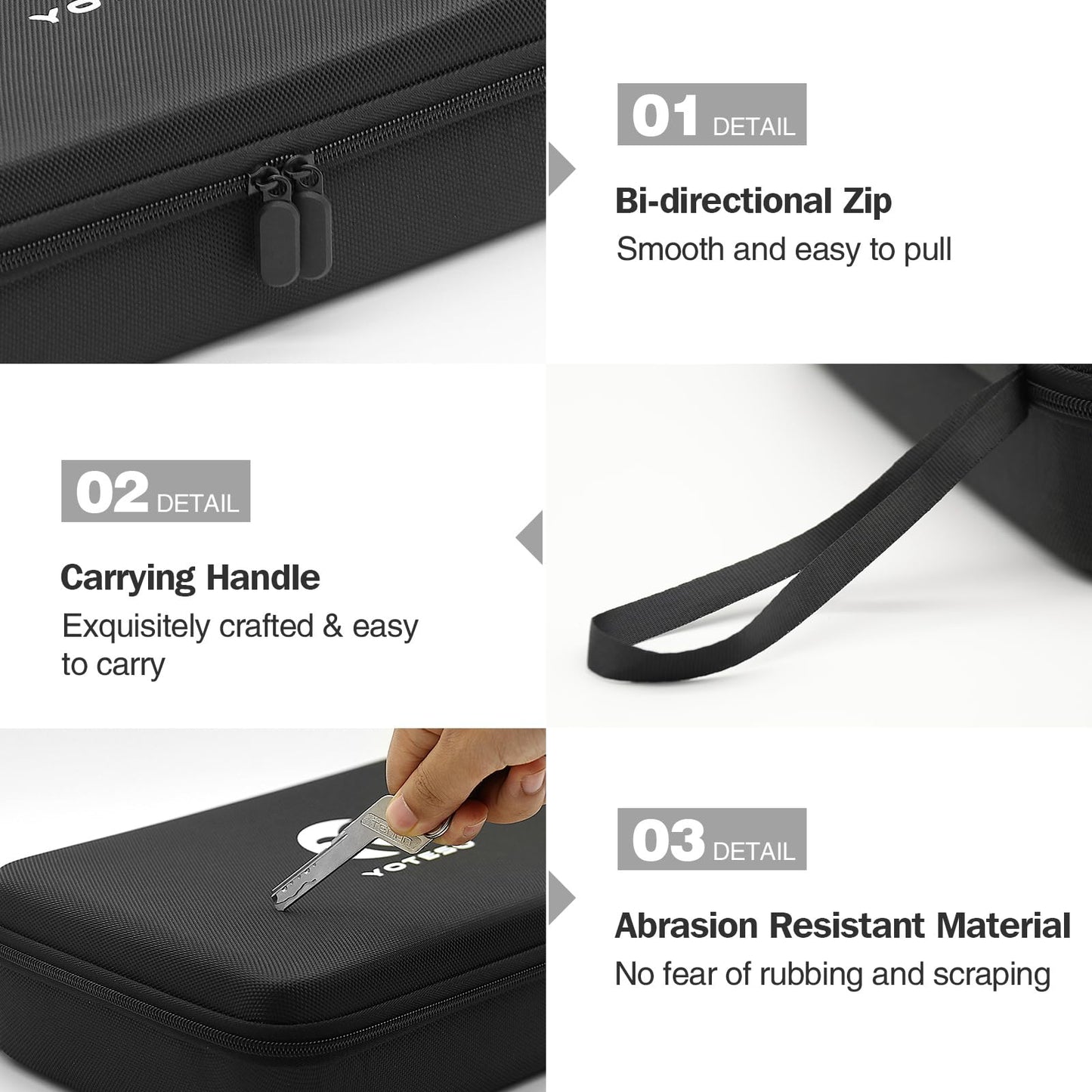 Wireless Microphone Case Compatible with Tonor TW630, Dual Microphone Bag: Hard EVA Case for Handheld Microphone, Hard Mic Travel Case, Home Mic Storage Case Compatible with JBL Wireless Microphone