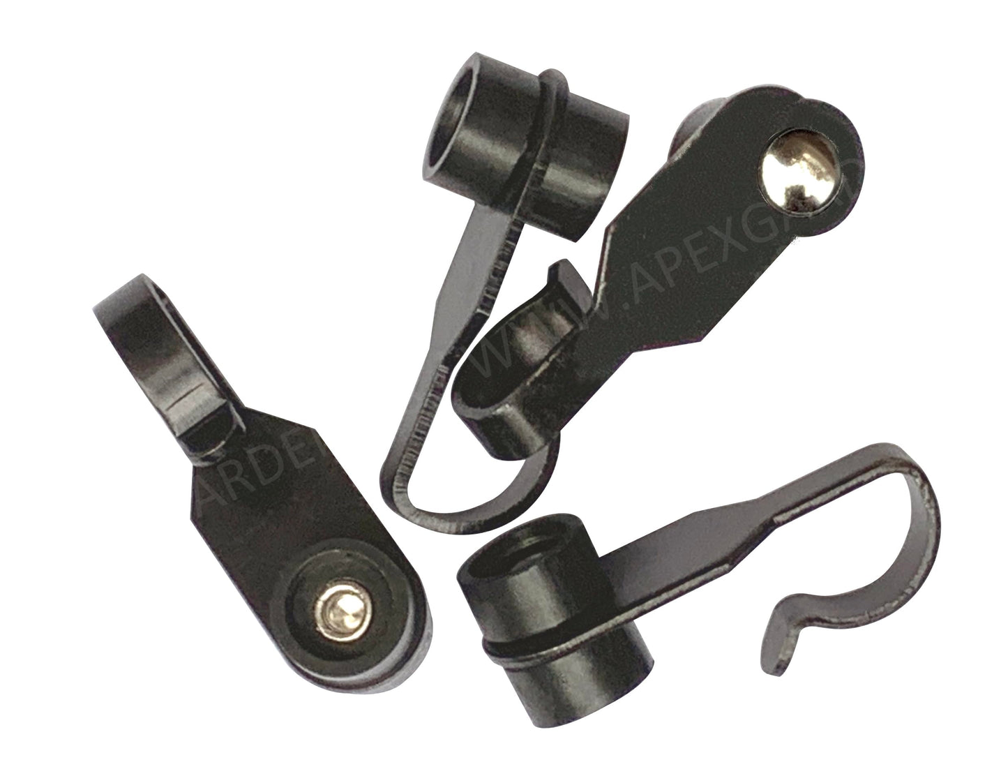 APEX GARDEN Replacement Steel Metal Slide Hooks with Wheels for Gazebo Curtains/Mosquito Net Screen/Rails and Tracks of Gazebo - Quantity of 36 -