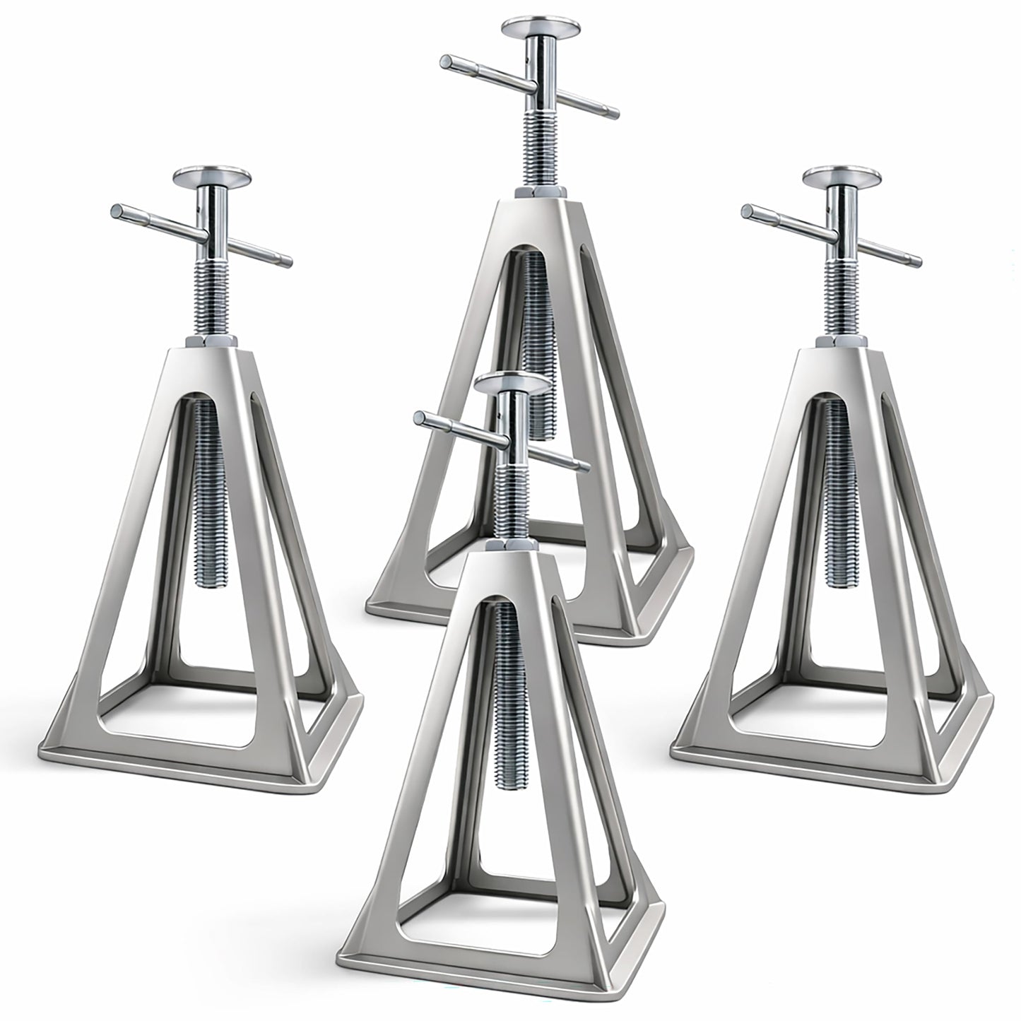 PEAKTOW RV Trailer Camper Aluminum 6,000 lbs 17” Extends Stabilizer Stacker Jack Stand 4PK